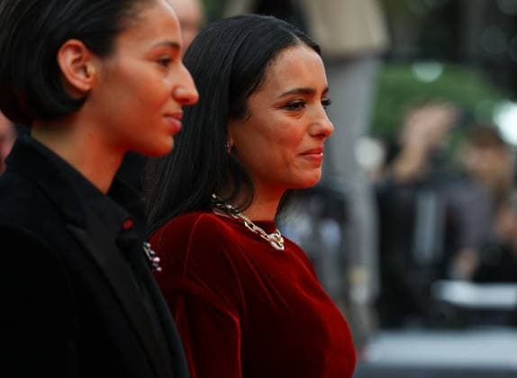 May 16, 2025, Cannes, Cote D azur, France: Director HAFSIA HERZI and actress NADIA MELLITI on the red carpet for the La Petite Derniere Premiere screening at the 78th Annual Cannes Film Festival at Palais des Festivals in Cannes, France Cannes France - ZUMAc179 20250516_zep_c179_209 Copyright: xMickaelxChavetx