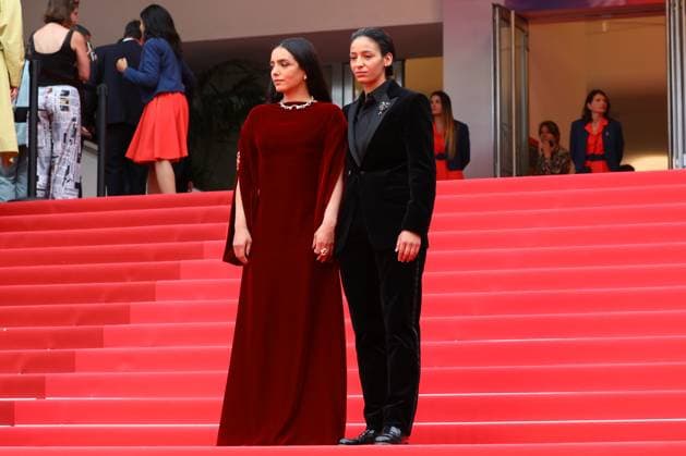 May 16, 2025, Cannes, Cote D azur, France: Director HAFSIA HERZI and actress NADIA MELLITI on the red carpet for the La Petite Derniere Premiere screening at the 78th Annual Cannes Film Festival at Palais des Festivals in Cannes, France Cannes France - ZUMAc179 20250516_zep_c179_211 Copyright: xMickaelxChavetx