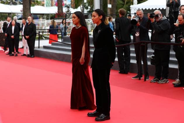 May 16, 2025, Cannes, Cote D azur, France: Director HAFSIA HERZI and actress NADIA MELLITI on the red carpet for the La Petite Derniere Premiere screening at the 78th Annual Cannes Film Festival at Palais des Festivals in Cannes, France Cannes France - ZUMAc179 20250516_zep_c179_214 Copyright: xMickaelxChavetx