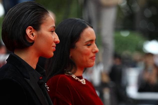 May 16, 2025, Cannes, Cote D azur, France: Director HAFSIA HERZI and actress NADIA MELLITI on the red carpet for the La Petite Derniere Premiere screening at the 78th Annual Cannes Film Festival at Palais des Festivals in Cannes, France Cannes France - ZUMAc179 20250516_zep_c179_210 Copyright: xMickaelxChavetx