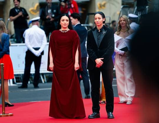 78eme Festival International du Film de Cannes Montée des marches du film La Petit Dernière 78th International Cannes Film Festival Red Carpet of La Petit Dernière movie 444384 2025 05 16 Cannes France Melliti, Nadia Herzi, Hafsia  Copyright: xIvankaxVoisinx xStarfacex STAR_444384_009
