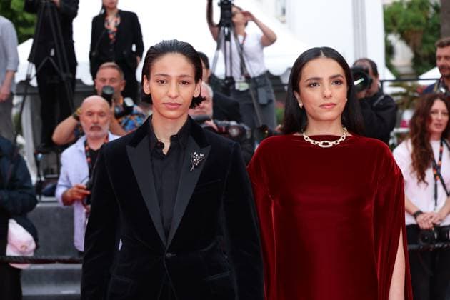 Internationale Filmfestspiele von Cannes, La Petite Derniere Premiere La Petite DerniÃ re Red Carpet at the 78th Annual Cannes Film Festival Hafsia Herzi and Nadia Melliti - La Petite DerniÃ re Red Carpet at the 78th Annual Cannes Film Festival in Cannes, France on May 16, 2025.  Copyright: x Chassery+Courdjix