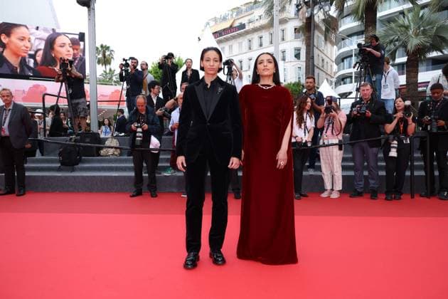 Internationale Filmfestspiele von Cannes, La Petite Derniere Premiere La Petite DerniÃ re Red Carpet at the 78th Annual Cannes Film Festival Hafsia Herzi and Nadia Melliti - La Petite DerniÃ re Red Carpet at the 78th Annual Cannes Film Festival in Cannes, France on May 16, 2025.  Copyright: x Chassery+Courdjix