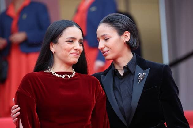Internationale Filmfestspiele von Cannes, La Petite Derniere Premiere La Petite DerniÃ re Red Carpet at the 78th Annual Cannes Film Festival Hafsia Herzi and Nadia Melliti - La Petite DerniÃ re Red Carpet at the 78th Annual Cannes Film Festival in Cannes, France on May 16, 2025.  Copyright: x Chassery+Courdjix