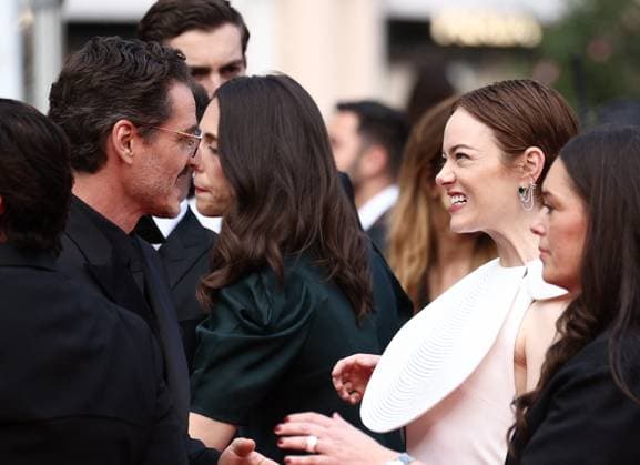 Cannes - Eddington Screening Pedro Pascal and Emma Stone attending the screening of Eddington by Ari Aster in Cannes, France on May 16, 2025, as part of the 78th Cannes Film Festival. Photo by Jerome Domine ABACAPRESS.COM Cannes France  Copyright: xDominexJerome ABACAx
