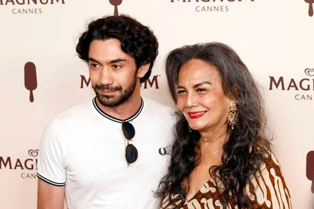 Reza Rahadian with companion at the Magnum Cannes Beach Party as part of the Festival de Cannes 2025 78 Cannes International Film Festival at the Magnum Beach Palais StÃ phanie Cannes, 15 05 2025 Foto:xD.xBedrosianx xFuturexImagex magnum_5566