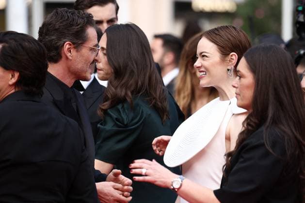 Cannes Eddington Screening JD Pedro Pascal and Emma Stone attending the screening of Eddington by Ari Aster in Cannes, France on May 16, 2025, as part of the 78th Cannes Film Festival. Photo by Jerome Domine ABACAPRESS.COM Cannes France  Copyright: xDominexJerome ABACAx