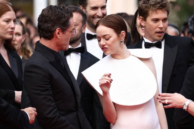 Cannes Eddington Screening JD Pedro Pascal and Emma Stone attending the screening of Eddington by Ari Aster in Cannes, France on May 16, 2025, as part of the 78th Cannes Film Festival. Photo by Jerome Domine ABACAPRESS.COM Cannes France  Copyright: xDominexJerome ABACAx