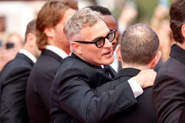 Joaquin Phoenix and Ari Aster at the premiere of the feature film Eddington at the Festival de Cannes 2025 78 Cannes International Film Festival at the Palais des Festivals Cannes, 16 05 2025 Foto:xD.xBedrosianx xFuturexImagex eddington_5570