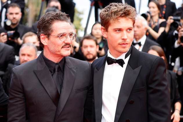 Pedro Pascal and Austin Butler at the premiere of the feature film Eddington at the Festival de Cannes 2025 78 Cannes International Film Festival at the Palais des Festivals Cannes, 16 05 2025 Foto:xD.xBedrosianx xFuturexImagex eddington_5571