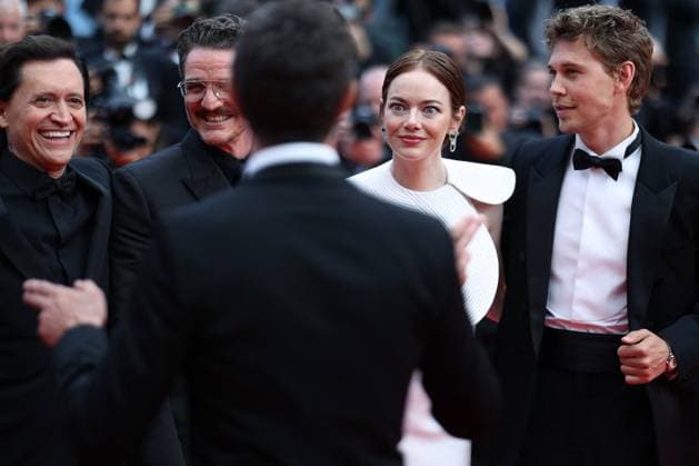 Cannes Eddington Screening JD Clifton Collins Jr., Pedro Pascal, Emma Stone, Austin Butler attending the screening of Eddington by Ari Aster in Cannes, France on May 16, 2025, as part of the 78th Cannes Film Festival. Photo by Jerome Domine ABACAPRESS.COM Cannes France  Copyright: xDominexJerome ABACAx