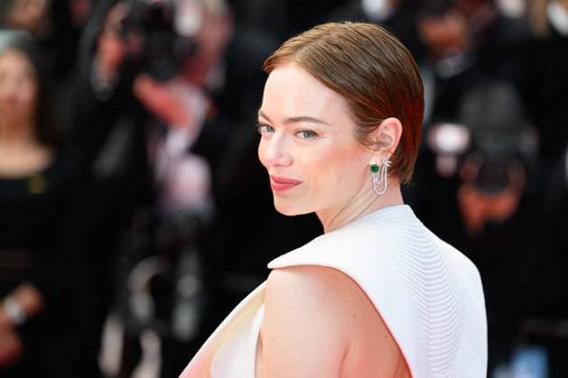 Cannes Eddington Red Carpet NG Emma Stone attending the ‘Eddington’ Screening and Red Carpet at Palais Des Festivals in Cannes, France on May 16 2025 as part of the 78th Cannes Film Festival. Photo by Nicolas Genin ABACAPRESS.COM Cannes France  Copyright: xGeninxNicolas ABACAx