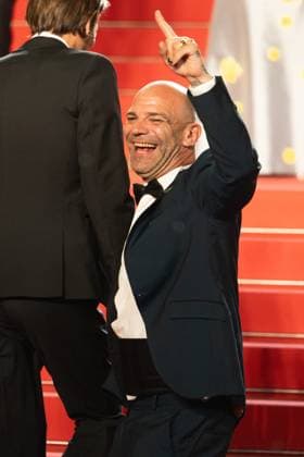 78. Internationalen Filmfestspiele von Cannes 2025 Cannes, Frankreich - 15.5.2024: Richard Bellamy (C) und Cast während des SIRAT Roten Teppichs der 78. Internationalen Filmfestspiele von Cannes. Die 78. Internationalen Filmfestspiele von Cannes finden vom 13. bis 24. Mai 2025 statt. Provence-Alpes-Cote d Azur