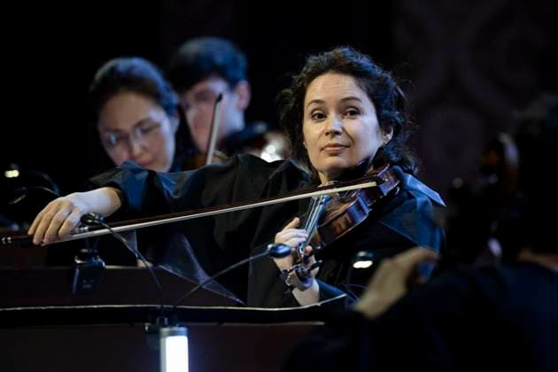 Concert entitled Time and Eternity performed by Patricia Kopacinska, violinist of Moldovan origin and artist-in-residence of the Prague Spring International Music Festival, 16 May 2025, Prague, Czech Republic. (CTKxPhoto OndrejxDeml) CTKPhotoP2025051608866  CTKPhotoP2025051608866