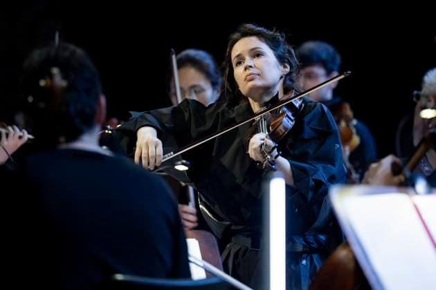 Concert entitled Time and Eternity performed by Patricia Kopacinska, violinist of Moldovan origin and artist-in-residence of the Prague Spring International Music Festival, 16 May 2025, Prague, Czech Republic. (CTKxPhoto OndrejxDeml) CTKPhotoP2025051608867  CTKPhotoP2025051608867