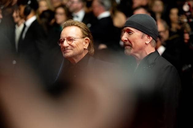 78. Internationalen Filmfestspiele von Cannes 2025 Cannes, Frankreich - 16.5.2024: The Edge und U2 Saenger Bono während des Bono: Stories Of Surrender Roten Teppichs während der 78. Internationalen Filmfestspiele von Cannes. Die 78. Internationalen Filmfestspiele von Cannes finden vom 13. bis 24. Mai 2025 statt. Provence-Alpes-Cote d Azur