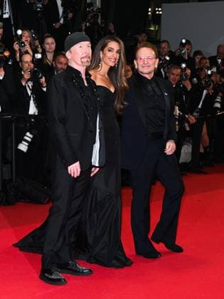 Cannes, 78th Cannes Film Festival 2025 - Evening 4 - Red Carpet of the Film Bono: Stories of Surrender Cannes, 78th Cannes Film Festival 2025 - Evening 4 - Red Carpet of the Film Bono: Stories of Surrender . In the Photo The Edge Amal Clooney Bono Cannes France  Copyright: xIPA ABACAx