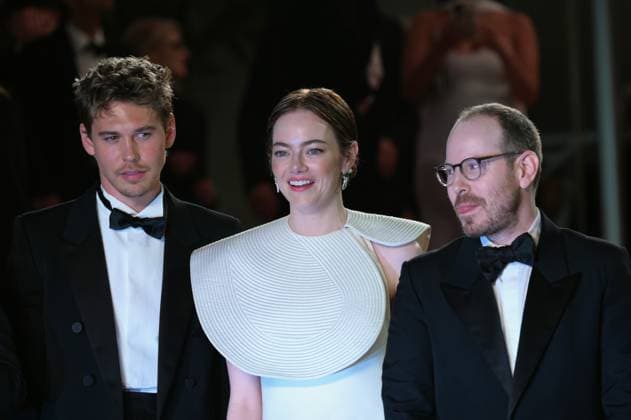Bono - Stories of Surrender Premiere at 78th Festival de Cannes - Cannes, France CANNES, FRANCE. May 16, 2025: Austin Butler, Emma Stone & Ari Aster at the premiere for Bono - Stories of Surrender at the 78th Festival de Cannes. Picture: Paul Smith Featureflash Cannes France  Copyright: xPaulxSmithx xFeatureflashx