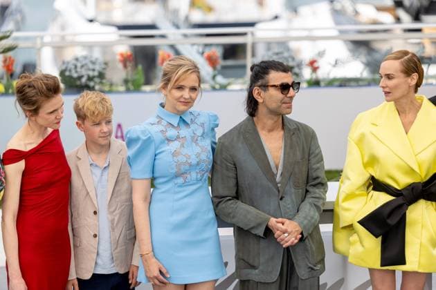 Amrum , Photocall in Cannes, 16 05 2025 Cannes, France 16 5 2024 Lisa Hagmeister, Jasper Ole Billerbeck, Laura Tonke, Fatih Akin, Diane Kruger during the AMRUM Photocall during the 78 Cannes International Film Festival The Cannes Film Festival takes place from May 13 to 24, 2025 Cannes Palais des Festivals et des Cong Provence Alpes Cote d Azur France Copyright: xChristianxEnderx