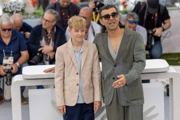 Amrum , Photocall in Cannes, 16 05 2025 Cannes, France 16 5 2024 Jasper Ole Billerbeck, Fatih Akin during the AMRUM Photocall during the 78 Cannes International Film Festival The film festival takes place from May 13 to 24, 2025 Cannes Palais des Festivals et des Cong Provence Alpes Cote d Azur France Copyright: xChristianxEnderx