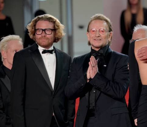 Bono - Stories of Surrender Premiere at 78th Festival de Cannes - Cannes, France CANNES, FRANCE. May 16, 2025: Erik Messerschmidt & Bono at the premiere for Bono - Stories of Surrender at the 78th Festival de Cannes. Picture: Paul Smith Featureflash Cannes France  Copyright: xPaulxSmithx xFeatureflashx