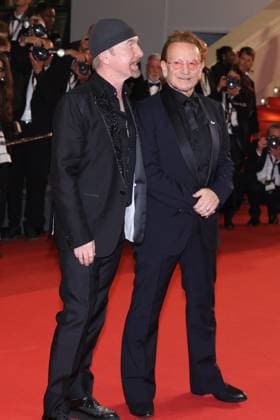 Cannes Bono Stories Of Surrender Screening JD Bono and The Edge attending the screening of Bono Stories Of Surrender in Cannes, France on May 16, 2025, as part of the 78th Cannes Film Festival. Photo by Jerome Domine ABACAPRESS.COM Cannes France  Copyright: xDominexJerome ABACAx
