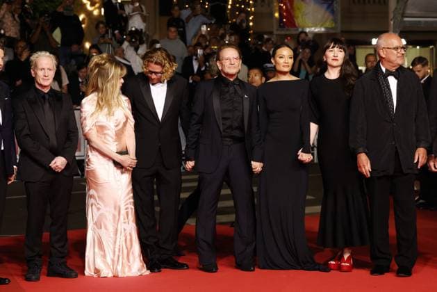 Cannes Bono Stories Of Surrender Screening JD Erik Messerschmidt, Jacknife Lee, Dede Gardner, Lasse Järvi, Bono, Kelly McNamara, Jon Kamen, Jennifer Pitcher, David Sirulnick attending the screening of Bono Stories Of Surrender in Cannes, France on May 16, 2025, as part of the 78th Cannes Film Festival. Photo by Jerome Domine ABACAPRESS.COM Cannes France Copyright: xDominexJerome ABACAx