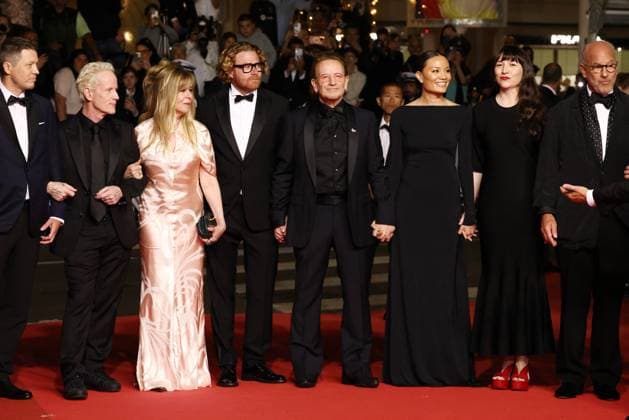 Cannes Bono Stories Of Surrender Screening JD Erik Messerschmidt, Jacknife Lee, Dede Gardner, Lasse Järvi, Bono, Kelly McNamara, Jon Kamen, Jennifer Pitcher, David Sirulnick attending the screening of Bono Stories Of Surrender in Cannes, France on May 16, 2025, as part of the 78th Cannes Film Festival. Photo by Jerome Domine ABACAPRESS.COM Cannes France Copyright: xDominexJerome ABACAx