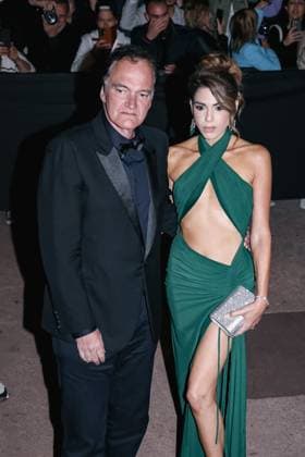 Cannes, Arrivals at the Trophée Chopard Award event during the 78th Cannes Film Festival Cannes, Arrivals at the Trophée Chopard Award event during the Festival de Cannes. In the photo: Quentin Tarantino (American Director), Daniela Pick (Actress) Cannes France  Copyright: xIPA ABACAx