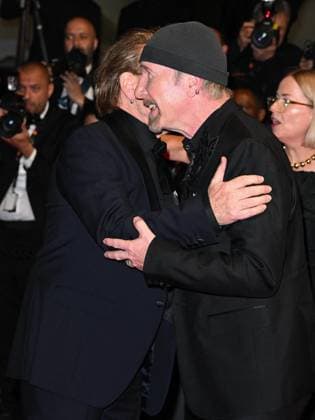 Cannes, 78th Cannes Film Festival 2025 - Evening 4 - Red Carpet of the Film Bono: Stories of Surrender Cannes, 78th Cannes Film Festival 2025 - Evening 4 - Red Carpet of the Film Bono: Stories of Surrender . In the Photo Bono Vox and The Edge Cannes France  Copyright: xIPA ABACAx