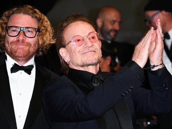 Cannes, 78th Cannes Film Festival 2025 - Evening 4 - Red Carpet of the Film Bono: Stories of Surrender Cannes, 78th Cannes Film Festival 2025 - Evening 4 - Red Carpet of the Film Bono: Stories of Surrender . In the Photo Bono Vox Cannes France  Copyright: xIPA ABACAx