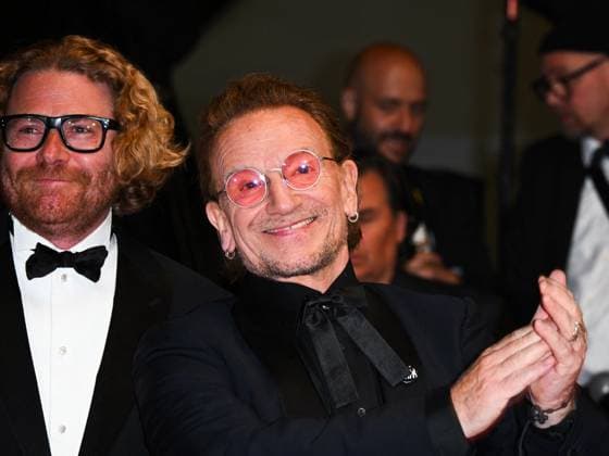 Cannes, 78th Cannes Film Festival 2025 - Evening 4 - Red Carpet of the Film Bono: Stories of Surrender Cannes, 78th Cannes Film Festival 2025 - Evening 4 - Red Carpet of the Film Bono: Stories of Surrender . In the Photo Bono Vox Cannes France  Copyright: xIPA ABACAx