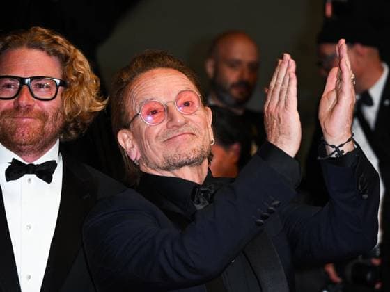 Cannes, 78th Cannes Film Festival 2025 - Evening 4 - Red Carpet of the Film Bono: Stories of Surrender Cannes, 78th Cannes Film Festival 2025 - Evening 4 - Red Carpet of the Film Bono: Stories of Surrender . In the Photo Bono Vox Cannes France  Copyright: xIPA ABACAx