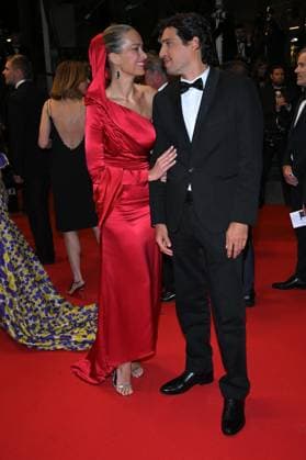 Cannes, 78th Cannes Film Festival 2025 - Evening 4 - Red Carpet of the Film Bono: Stories of Surrender Cannes, 78th Cannes Film Festival 2025 - Evening 4 - Red Carpet of the Film Bono: Stories of Surrender . In the Photo Petra Nemcová and Benjamin Larretche Cannes France  Copyright: xIPA ABACAx