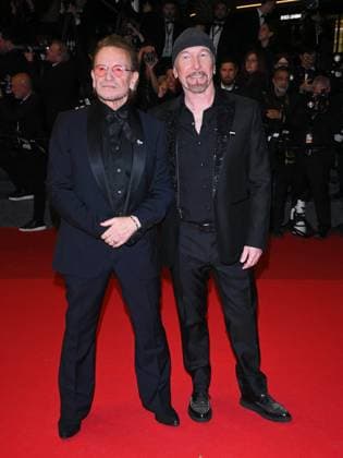 Cannes, 78th Cannes Film Festival 2025 - Evening 4 - Red Carpet of the Film Bono: Stories of Surrender Cannes, 78th Cannes Film Festival 2025 - Evening 4 - Red Carpet of the Film Bono: Stories of Surrender . In the Photo The Edge Bono Cannes France  Copyright: xIPA ABACAx