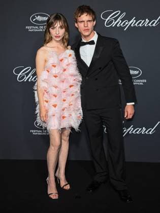 Cannes, 78th Cannes Film Festival 2025 - Evening 4 - Chopard Gala Cannes, 78th Cannes Film Festival 2025 - Evening 4 - Chopard Gala - Pictured: Marie Colomb, Angelina Jolie, Finn Bennett cannes France  Copyright: xIPA ABACAx