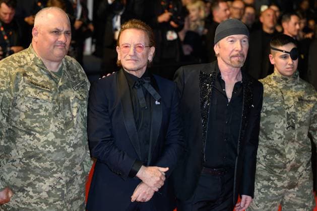 Cannes Bono Stories of Surrender Red Carpet NG Bono and The Edge attending the ‘Bono Stories of Surrender’ Screening and Red Carpet at Palais Des Festivals in Cannes, France on May 16 2025 as part of the 78th Cannes Film Festival. Photo by Nicolas Genin ABACAPRESS.COM Cannes France  Copyright: xGeninxNicolas ABACAx
