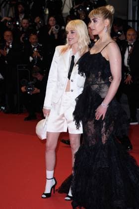 Cannes Bono Stories of Surrender Red Carpet NG Imogen Poots and Kristen Stewart attending the ‘Bono Stories of Surrender’ Screening and Red Carpet at Palais Des Festivals in Cannes, France on May 16 2025 as part of the 78th Cannes Film Festival. Photo by Nicolas Genin ABACAPRESS.COM Cannes France  Copyright: xGeninxNicolas ABACAx