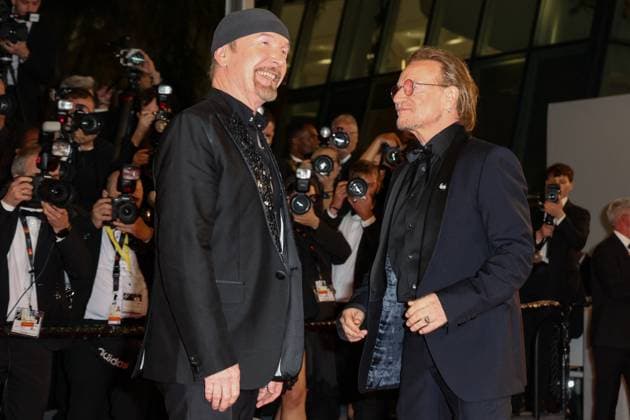 J Montée des marches du film Bono Stories of Surrender lors du 78ème Festival International du Film de Cannes The Edge, Bono Montée des marches du film Bono Stories of Surrender lors du 78ème Festival International du Film de Cannes, au Palais des Festivals à Cannes On may 16th 2025 Jacovides Moreau Bestimage Red carpet for the movie Bono Stories of Surrender during the 78th Cannes International Film Festival at the Palais des Festivals in Cannes, France On may 16th 2025 Cannes France  Copyright: xJACOVIDES-MOREAUx xBESTIMAGExJACOVIDES-MOREAUx xBESTIMAGEx