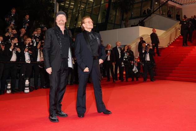 J Montée des marches du film Bono Stories of Surrender lors du 78ème Festival International du Film de Cannes The Edge, Bono Montée des marches du film Bono Stories of Surrender lors du 78ème Festival International du Film de Cannes, au Palais des Festivals à Cannes On may 16th 2025 Jacovides Moreau Bestimage Red carpet for the movie Bono Stories of Surrender during the 78th Cannes International Film Festival at the Palais des Festivals in Cannes, France On may 16th 2025 Cannes France  Copyright: xJACOVIDES-MOREAUx xBESTIMAGExJACOVIDES-MOREAUx xBESTIMAGEx