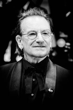 Red Carpet for Bono: Stories of Surrender , Palais des Festivals, Cannes, France Bono (aka Paul David Hewson) on the Red Carpet for Bono: Stories of Surrender during the 78th Festival de Cannes (Cannes International Film Festival) at Palais des Festivals, Cannes, , France on 16 May 2025. Editors Note: Image converted to monochrome Picture, Credit:Julie Edwards Avalon France, French Riviera, Cannes, Palais des Festivals Copyright: xJuliexEdwardsx xAvalonx 1000024631