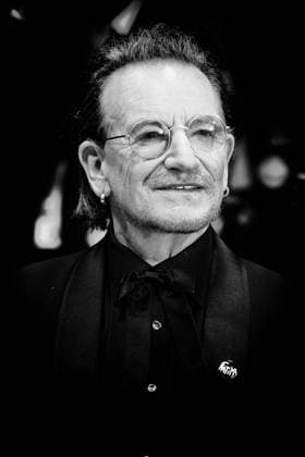 Red Carpet for Bono: Stories of Surrender , Palais des Festivals, Cannes, France Bono (aka Paul David Hewson) on the Red Carpet for Bono: Stories of Surrender during the 78th Festival de Cannes (Cannes International Film Festival) at Palais des Festivals, Cannes, , France on 16 May 2025. Editors Note: Image converted to monochrome Picture, Credit:Julie Edwards Avalon France, French Riviera, Cannes, Palais des Festivals Copyright: xJuliexEdwardsx xAvalonx 1000024638