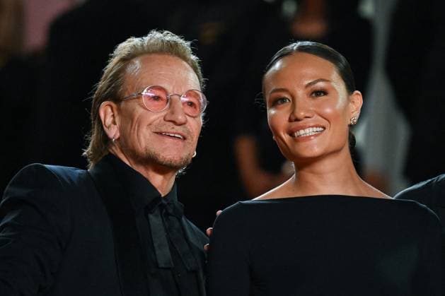 Cannes Bono Stories of Surrender Premiere AM Bono and Kelly McNamara attending the Bono: Stories of Surrender Premiere in Cannes, France on May 16, 2025 as part of the 78th Cannes Film Festival. Photo by Aurore Marechal ABACAPRESS.COM Cannes France  Copyright: xMarechalxAurore ABACAx