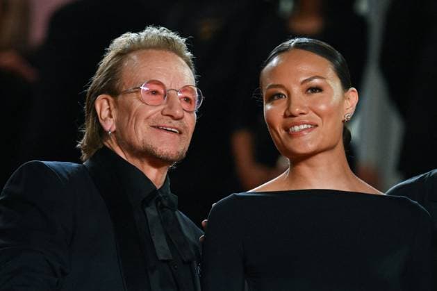 Cannes Bono Stories of Surrender Premiere AM Bono and Kelly McNamara attending the Bono: Stories of Surrender Premiere in Cannes, France on May 16, 2025 as part of the 78th Cannes Film Festival. Photo by Aurore Marechal ABACAPRESS.COM Cannes France  Copyright: xMarechalxAurore ABACAx
