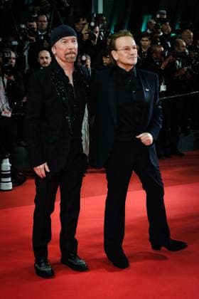 Red Carpet for Bono: Stories of Surrender , Palais des Festivals, Cannes, France The Edge and Bono (aka David Howell Evans and Paul David Hewson) on the Red Carpet for Bono: Stories of Surrender during the 78th Festival de Cannes (Cannes International Film Festival) at Palais des Festivals, Cannes, , France on 16 May 2025. Picture, Credit:Julie Edwards Avalon France, French Riviera, Cannes, Palais des Festivals Copyright: xJuliexEdwardsx xAvalonx 1000024973