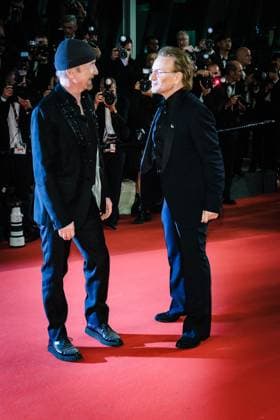 Red Carpet for Bono: Stories of Surrender , Palais des Festivals, Cannes, France The Edge and Bono (aka David Howell Evans and Paul David Hewson) on the Red Carpet for Bono: Stories of Surrender during the 78th Festival de Cannes (Cannes International Film Festival) at Palais des Festivals, Cannes, , France on 16 May 2025. Picture, Credit:Julie Edwards Avalon France, French Riviera, Cannes, Palais des Festivals Copyright: xJuliexEdwardsx xAvalonx 1000024988