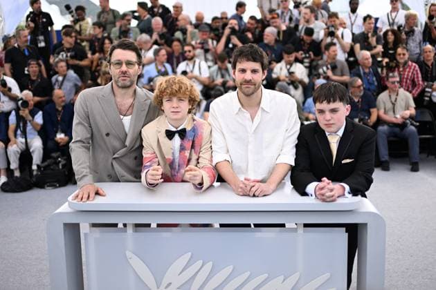 Cannes The Plague Photocall AM Kenny Rasmussen, Charlie Polinger, Kayo Martin, Joel Edgerton attending The Plague Photocall in Cannes, France on May 16, 2025 as part of the 78th Cannes Film Festival. Photo by Aurore Marechal ABACAPRESS.COM Cannes France  Copyright: xMarechalxAurore ABACAx