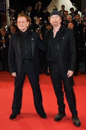Cannes Bono Stories of Surrender Premiere AM Bono and The Edge attending the Bono: Stories of Surrender Premiere in Cannes, France on May 16, 2025 as part of the 78th Cannes Film Festival. Photo by Aurore Marechal ABACAPRESS.COM Cannes France  Copyright: xMarechalxAurore ABACAx