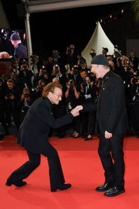 Cannes Bono Stories of Surrender Premiere AM Bono and The Edge attending the Bono: Stories of Surrender Premiere in Cannes, France on May 16, 2025 as part of the 78th Cannes Film Festival. Photo by Aurore Marechal ABACAPRESS.COM Cannes France  Copyright: xMarechalxAurore ABACAx