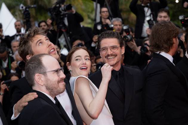 Cannes - Eddington Screening Emma Stone, Austin Butler, Pedro Pascal attend the Eddington red carpet at the 78th annual Cannes Film Festival at Palais des Festivals on May 16, 2025 in Cannes, France. Photo by Shootpix ABACAPRESS.COM Cannes France  Copyright: xShootpix ABACAx